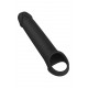Черная насадка-удлинитель с вибрацией Vibrating Extender With Remote