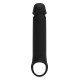 Черная насадка-удлинитель с вибрацией Vibrating Extender With Remote