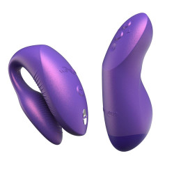 Фиолетовый вибратор для пар We-Vibe Chorus Pro