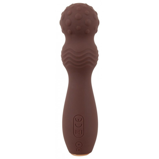 Коричневый вибратор-жезл Hazel 03 - 14 см.