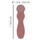 Коричневый вибратор-жезл Hazel 03 - 14 см.