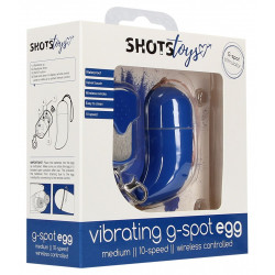 Синее виброяйцо Medium Wireless Vibrating G-Spot Egg с пультом - 7,5 см. Синее виброяйцо Medium Wireless Vibrating G-Spot Egg с пультом - 7,5 см.