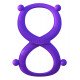 Фиолетовое эрекционное кольцо на пенис и мошонку Infinity Ring