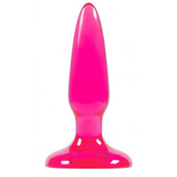 Розовая анальная мини-пробка  Jelly Rancher Pleasure Plug Mini - 8,1 см.