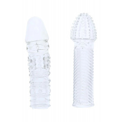 Комплект из 2 прозрачных насадок на пенис Penis Extender Pack