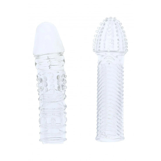 Комплект из 2 прозрачных насадок на пенис Penis Extender Pack