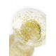 Золотистая акриловая анальная втулка - 8 см.