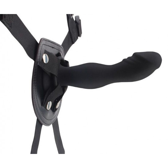 Черный страпон Rumpy-pumpy Strap-On - 15 см. Черный страпон Rumpy-pumpy Strap-On - 15 см.