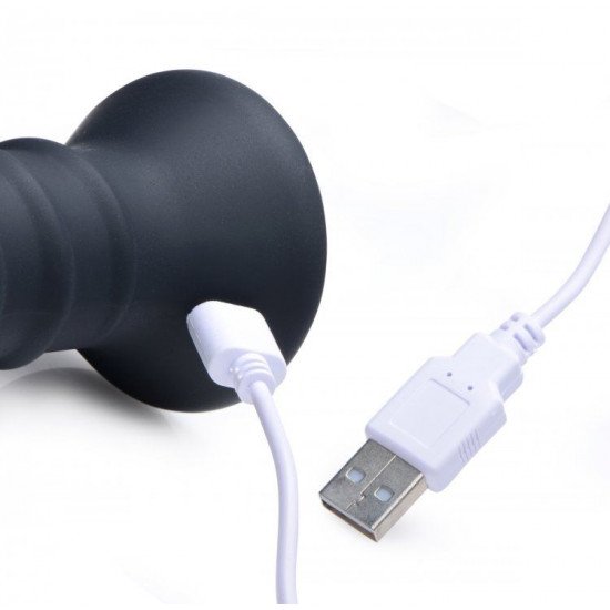 Черный спиралевидный вибромассажер Power Screw 10X Spiral Silicone Vibrator - 20,3 см.