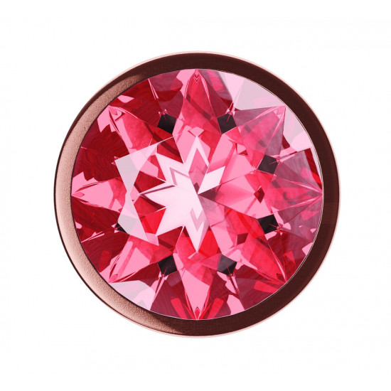 Пробка цвета розового золота с малиновым кристаллом Diamond Ruby Shine L - 8,3 см.