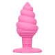 Розовая анальная пробка в виде мороженого Yum Bum Ice Cream Cone Butt Plug - 9,5 см.