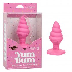 Розовая анальная пробка в виде мороженого Yum Bum Ice Cream Cone Butt Plug - 9,5 см. Розовая анальная пробка в виде мороженого Yum Bum Ice Cream Cone Butt Plug - 9,5 см.