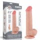 Телесный фаллоимитатор 8 Sliding Skin Dual Layer Dong - 20,8 см.