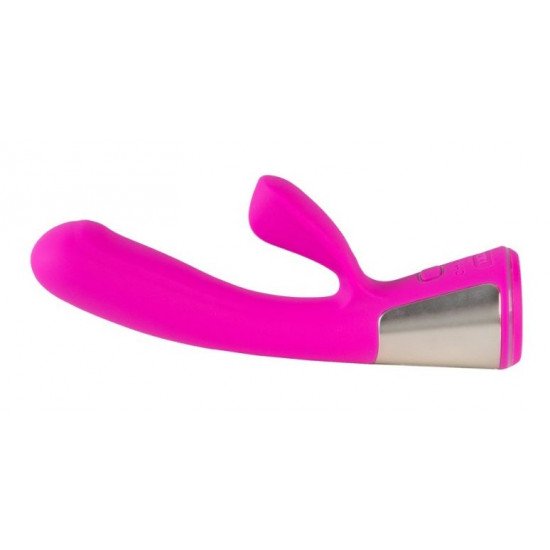 Розовый интерактивный вибратор Kiiroo Ohmibod Fuse - 18 см.