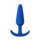 Синяя анальная пробка для ношения Slim Butt Plug - 8,3 см. Синяя анальная пробка для ношения Slim Butt Plug - 8,3 см.