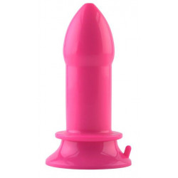 Розовая анальная втулка большого размера POPO Pleasure - 14,0 см.