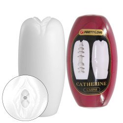Белый мастурбатор-вагина Catherine