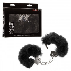 Металлические наручники с черным мехом Ultra Fluffy Furry Cuffs Металлические наручники с черным мехом Ultra Fluffy Furry Cuffs