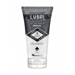 Водно-силиконовый интимный гель-смазка Lubrimax Brave - 75 мл.