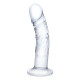 Стеклянный фаллоимитатор из стекла 7’’ Curved Realistic Glass Dildo With Veins - 15,9 см.