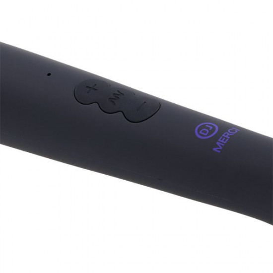 Черный жезловый вибромассажёр Merci Power Wand
