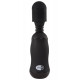 Чёрный вибромассажёр для эрогенных зон BoomBoom Power Wand - 18 см.