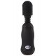 Чёрный вибромассажёр для эрогенных зон BoomBoom Power Wand - 18 см.