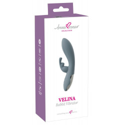 Силиконовый вибратор-кролик VELINA Rabbit Vibrator - 20 см.