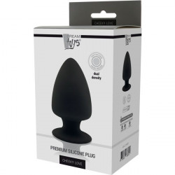 Черная анальная пробка PREMIUM SILICONE PLUG L - 13 см. 