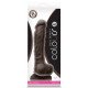 Коричневый фаллоимитатор Dual Density 8 Dildo - 25,4 см.