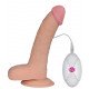 Телесный вибромассажер-реалистик Ultra Soft Dude 8.8 - 20 см.