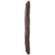 Коричневый двусторонний фаллоимитатор 14 Inch Double Dildo - 35 см.