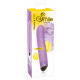 Фиолетовый вибратор Smile Easy - 22 см.
