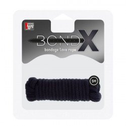 Чёрная веревка для связывания Love Rope - 5 м.