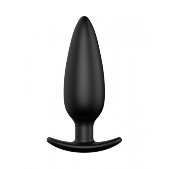Черная анальная пробка №07 Self Penetrating Butt Plug - 12 см.