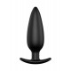 Черная анальная пробка №07 Self Penetrating Butt Plug - 12 см.