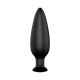 Черная анальная пробка №07 Self Penetrating Butt Plug - 12 см.