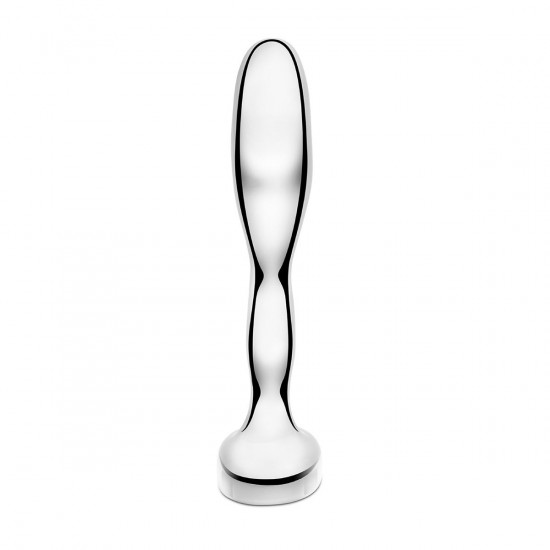 Стальной стимулятор простаты Stainless Steel Prostate Plug - 11,5 см.