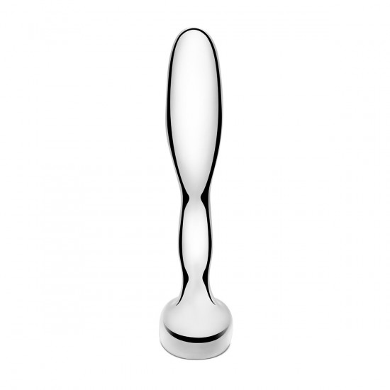 Стальной стимулятор простаты Stainless Steel Prostate Plug - 11,5 см.