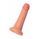 Телесный фаллоимитатор на присоске RealStick CALIBER - 18 см.