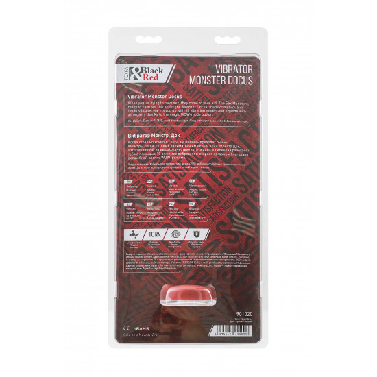 Силиконовый вибратор Monster Docus - 21,7 см.