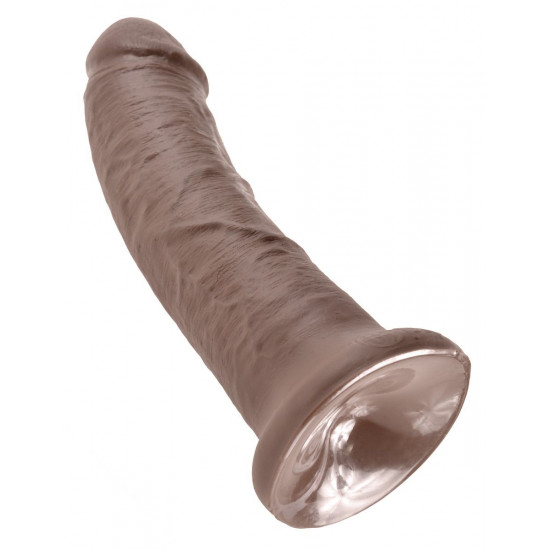 Коричневый фаллоимитатор 8  Cock - 20,3 см.