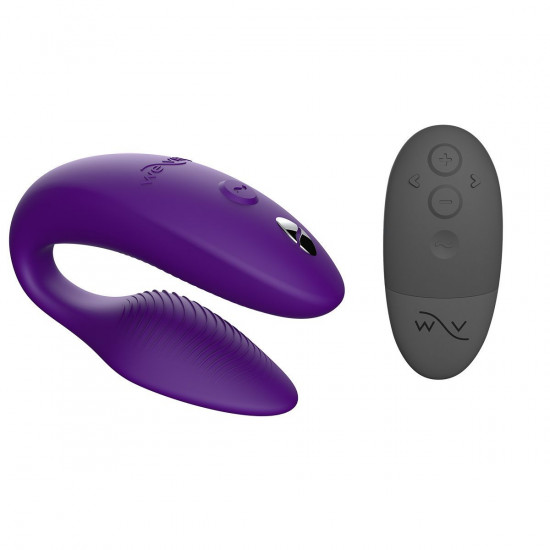 Фиолетовый U-образный вибратор для пар We-Vibe Sync 2