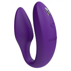 Фиолетовый U-образный вибратор для пар We-Vibe Sync 2