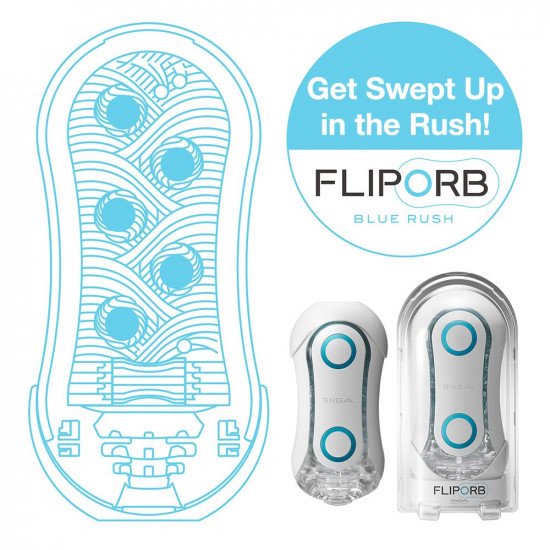 Мастурбатор Tenga Flip ORB Blue Rush