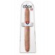 Кофейный двусторонний фаллоимитатор 16  Thick Double Dildo - 40,6 см.