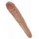 Кофейный двусторонний фаллоимитатор 16  Thick Double Dildo - 40,6 см.