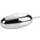 Серебристая гладкая вибропуля Vibrating Silver Bullet