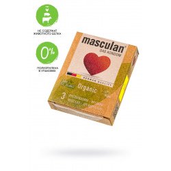 Экологически чистые презервативы Masculan Organic - 3 шт.