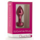 Розовый анальный плаг Elegant Pink - 8,3 см.